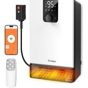GiveBest Wall-Mounted Heater with Remote